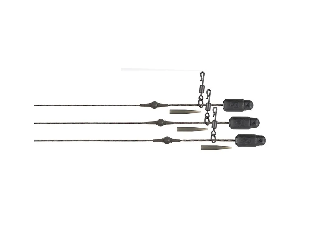 Cenový Hit Fox Montáž Edges Submerge Heli-Clip Rigs Naturals 3 ks 40 lb