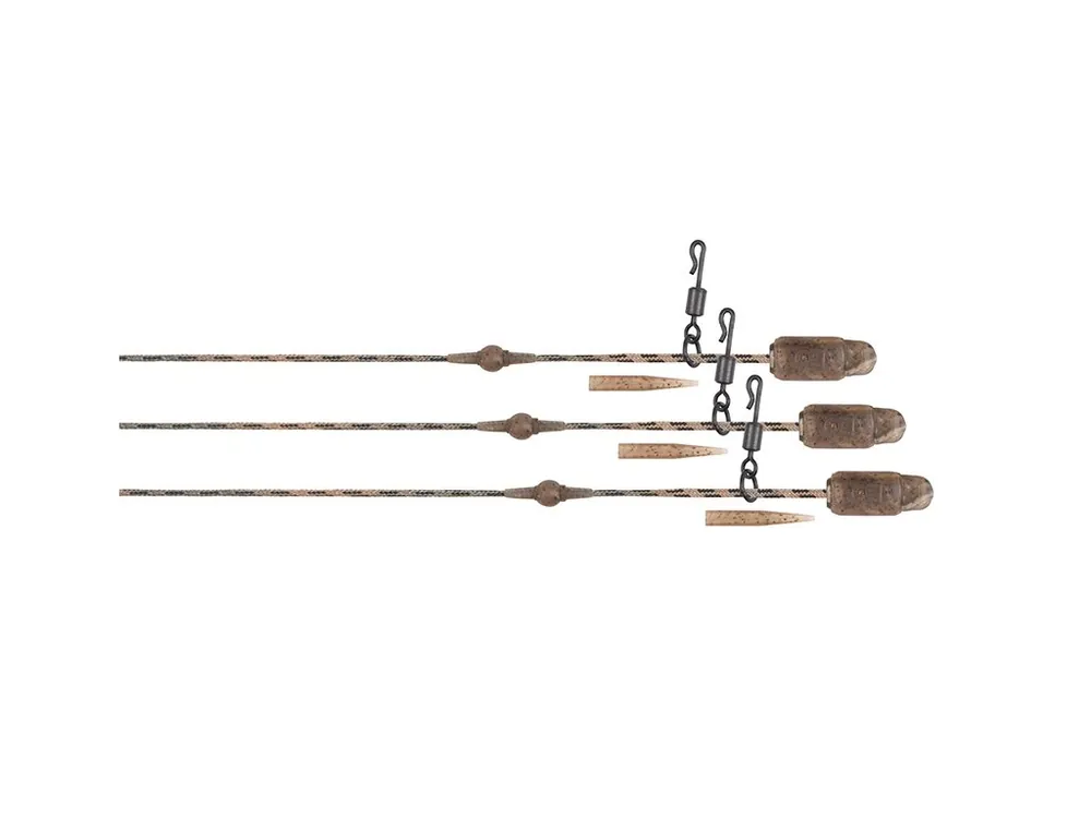 Autentický Fox Montáž Edges Camo Heli-Clip Rigs Submerge 3ks 40lb