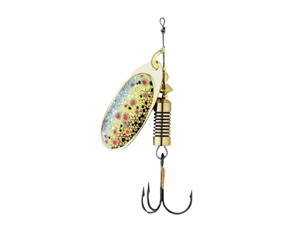 Horká Nabídka DAM Třpytka Effzett Nature 3D Spinner Brown Trout 4g vel. 2