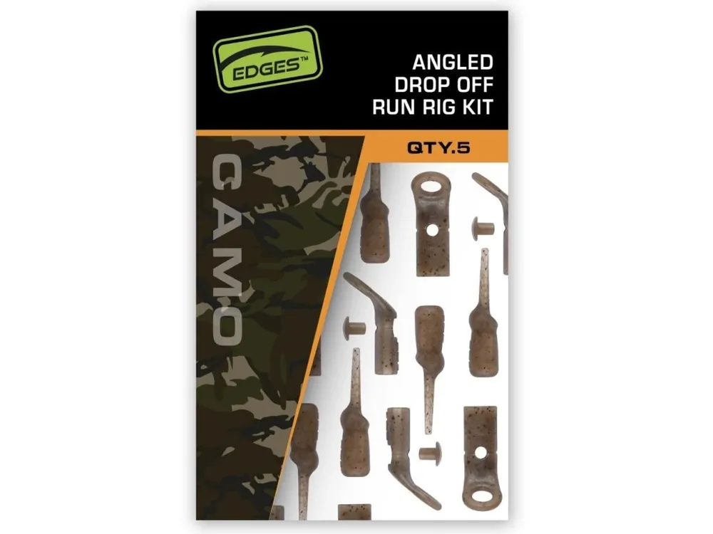 Objednat Nyní Fox Závěsky Edges Camo Angled Drop Off Run Rig Kit 5 ks