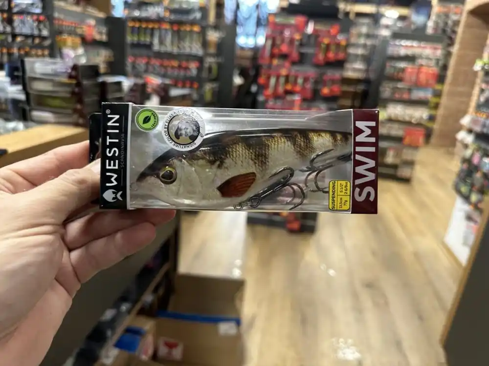 Westin Wobler Swim Glidebait 13.5 CM 77G SUSPENDING Real Pearl Perch Limited Autentický