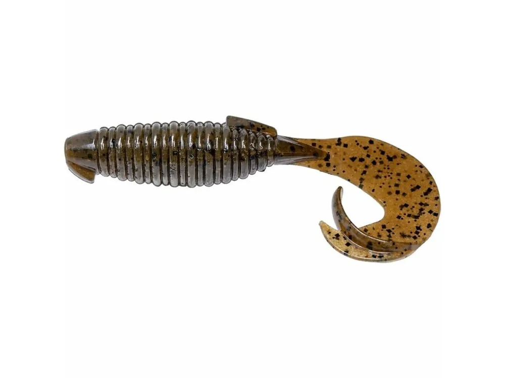 Keitech Gumová nástraha Flapper Grub 4" 10,2cm 6,5g Green Pumpkin PP 7ks Cenově Výhodný