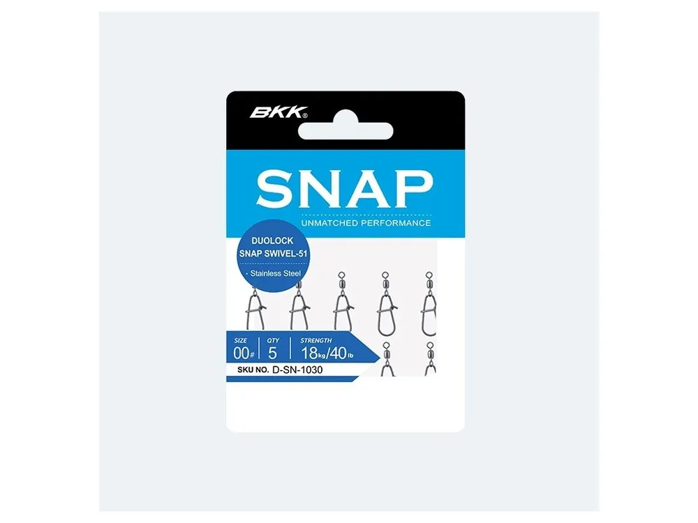 BKK Karabinka s obratlíkem Duolock Snap Swivel-51 Velikost 0 22kg 5ks Nízká Cena