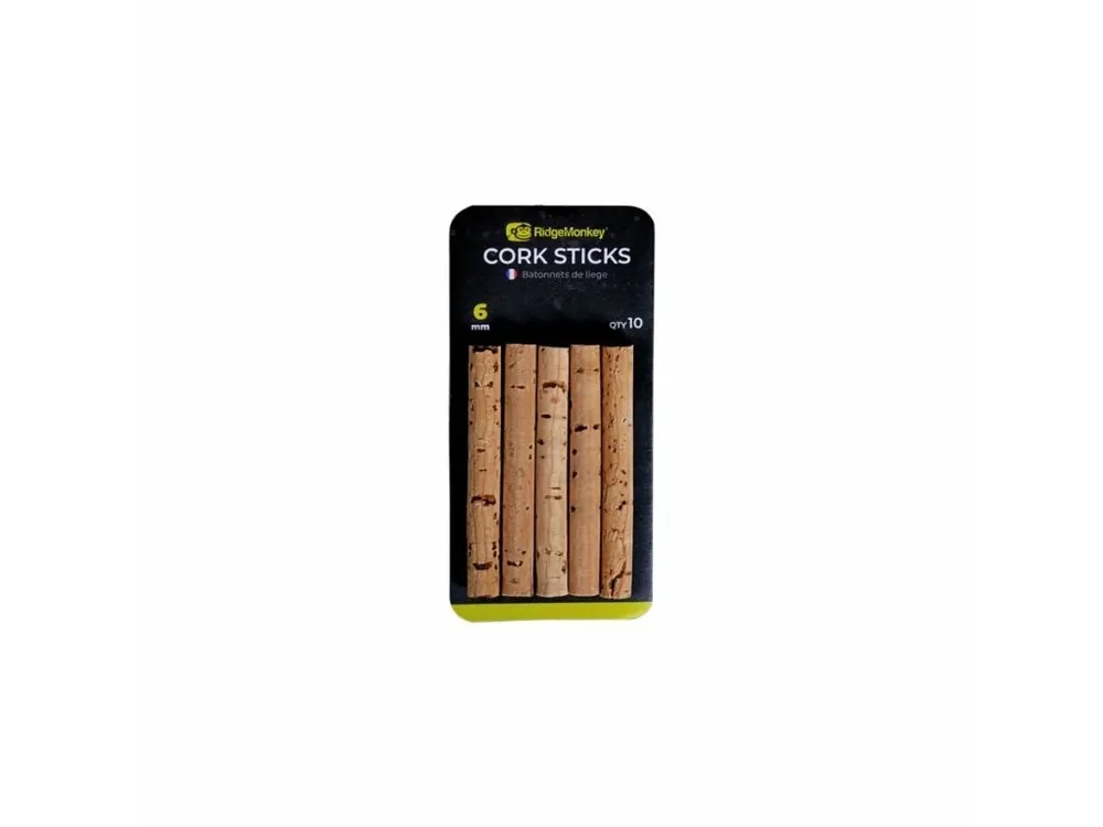 RidgeMonkey Korkové tyčinky Combi Bait Drill Spare Cork Sticks 6mm Nejlepší Volba
