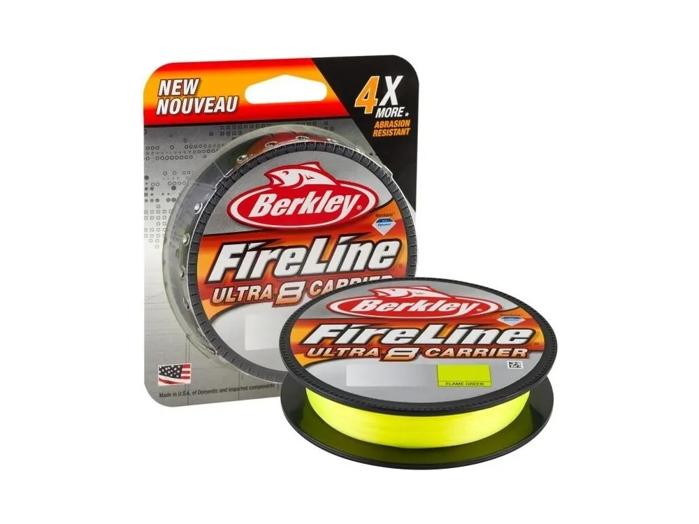 Berkley FireLine Ultra8 Carrier Flame Green 0,20mm 13,9kg 150m Akční Nabídka