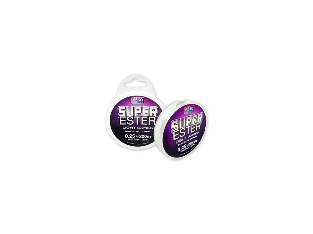 Asso Trout Area Super Ester 1 Lb, 0,074 mm , 0,2 Go, 200 metrů Cenová Bomba