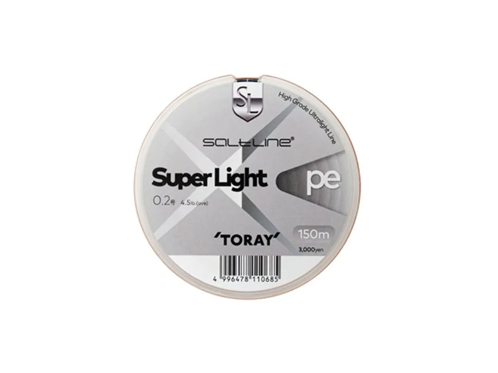 TORAY Šnůra Super Light PE 0.2 4,5lb 0,076 mm 2,1 kg 150 m Ihned K Objednání