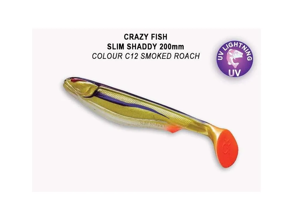 Bezpečná Platba Slim Shaddy 8" 20cm color C12 smoked roach váha 63g