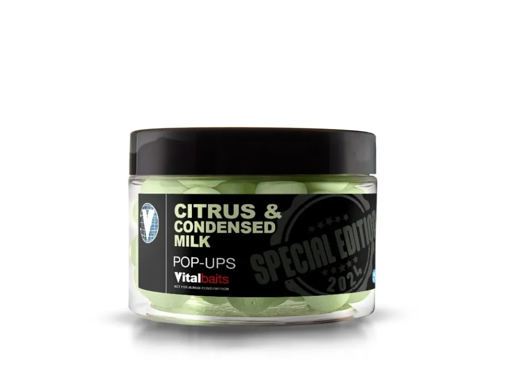 Poslední Šance Vitalbaits Pop-Up Citrus & Condensed Milk Green 50g 14mm