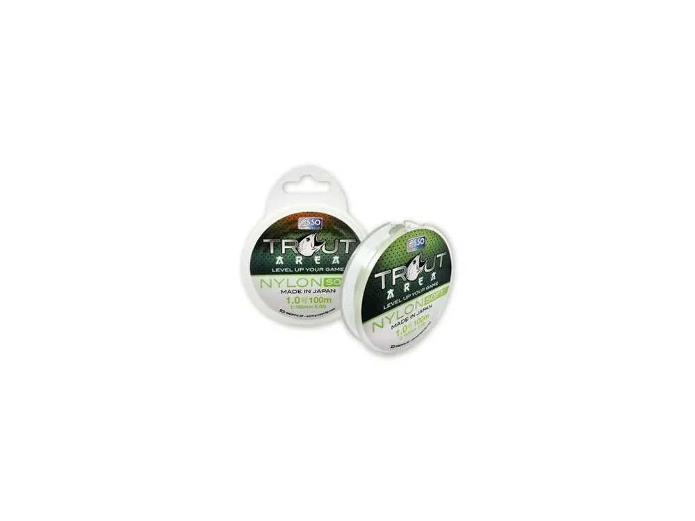 Horká Nabídka Asso Trout Area Nylon Soft 2 Lb, 0,104mm, 0,4 Go, 100m