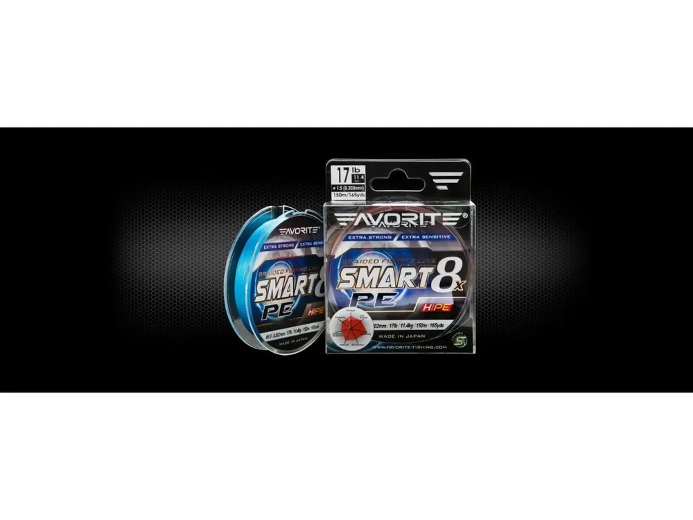 Favorite Smart 8 PE Sky Blue 1.5/0.202mm 17lb/11.4kg Dokud Zásoby Vydrží