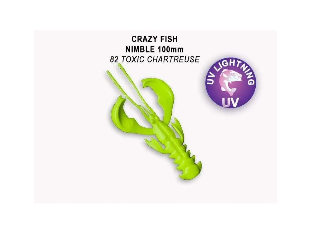 Nimble 10cm color 82 toxic chartreuse balení 5 kusů Originální