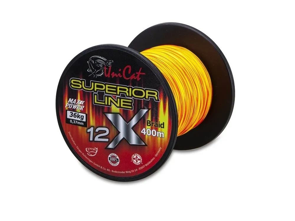 Uni Cat šňůra 12 X Superior Line 0,70mm, 400m, 71 kg Oblíbený