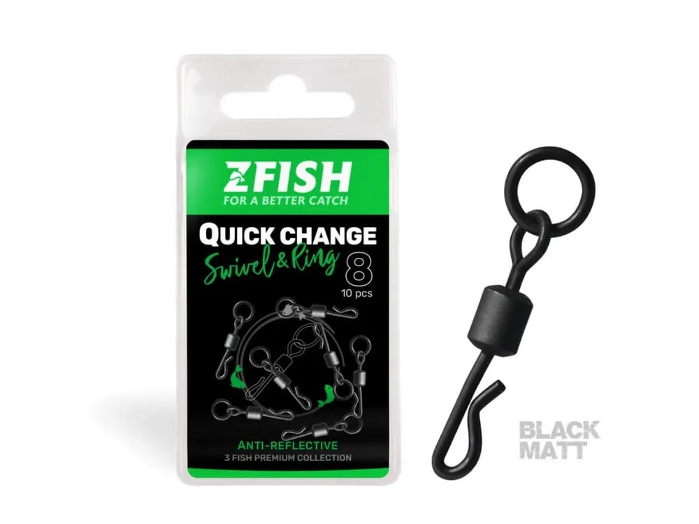 ZFISH Obratlík Quick Change Swivel with Ring vel.8 Autentický