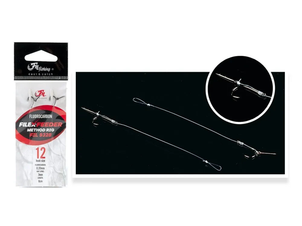 Filfishing Návazec Method Feeder Fluorocarbon Rig Nejprodávanější