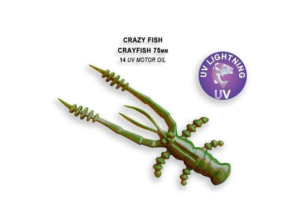Cray Fish 7,5cm barva 14 motor oil balení 7 kusů Must-Have