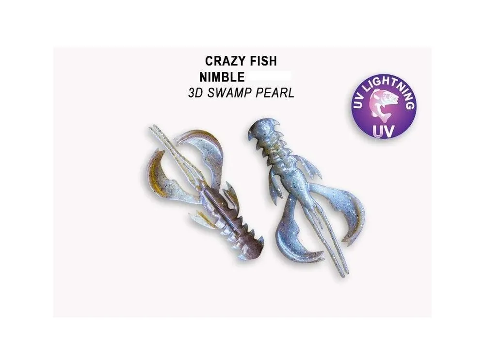 Expresní Doručení Nimble 10cm barva 3D swamp pearl balení 5 kusů