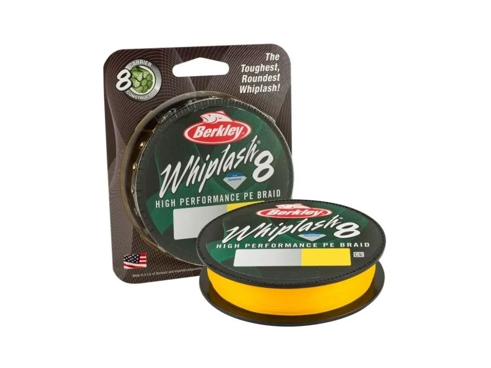 Finální Výprodej Berkley Whiplash8 Yellow 0,25mm 39,7kg 150m