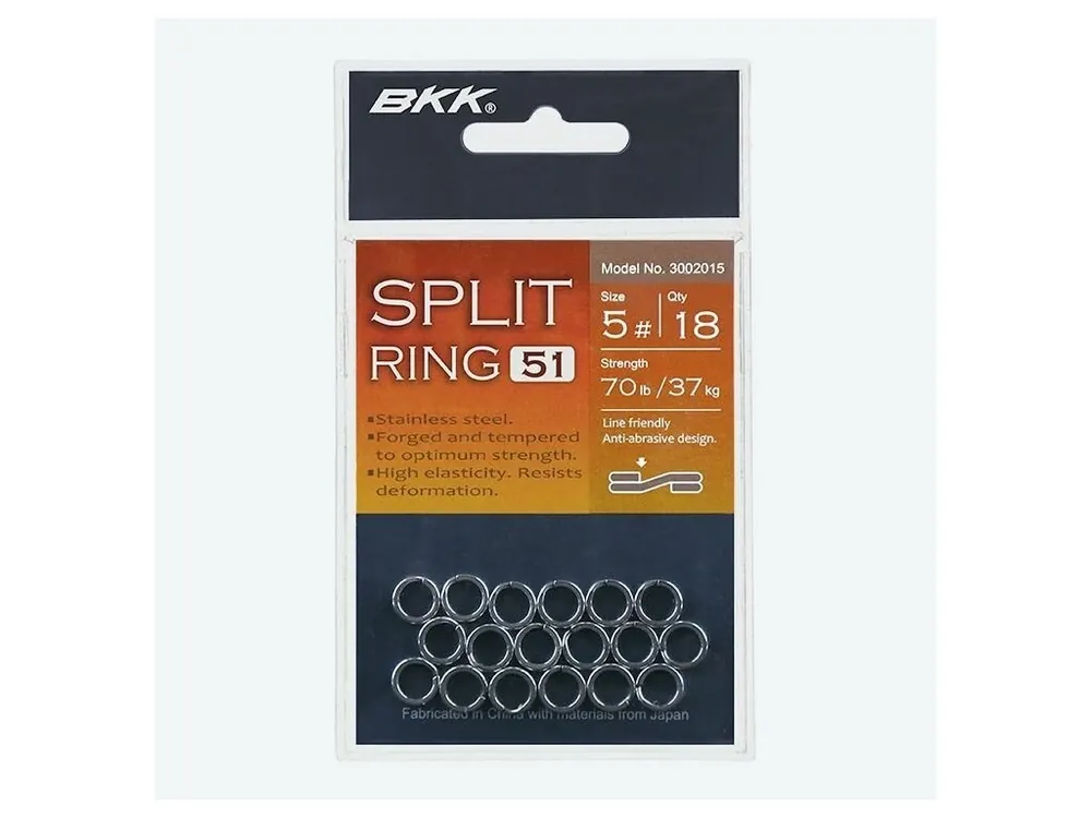 Autentický BKK Kroužek Split Ring-51 Velikost 4 18ks