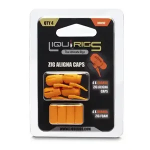 Liquirigs Liquid Zig Rig + Floating Foam Orange 4+4pcs Sezónní Sleva