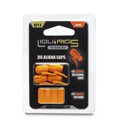 Liquirigs Liquid Zig Rig + Floating Foam Orange 4+4pcs Sezónní Sleva