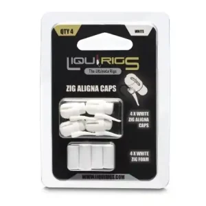 Nejprodávanější Liquirigs Liquid Zig Rig + Schwimmschaum Weiß 4+4 Stk