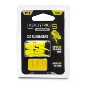 Speciální Cena Liquirigs Liquid Zig Rig + Floating Foam Yellow 4+4pcs