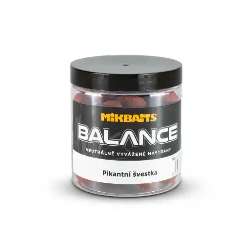 Akce Mikbaits Spiceman Balanced Boilies Spicy Plum 24mm 250ml