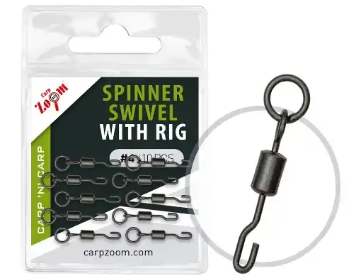 Carp Zoom Spinner Wirbel mit Ring - 10 Stk. / Gr. 4 Víkendová Akce