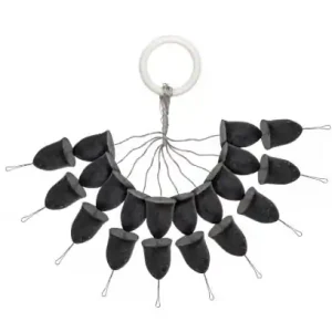 Carp Zoom Bullet Float Stopper - 20 pcs / Black Hit Sezóny