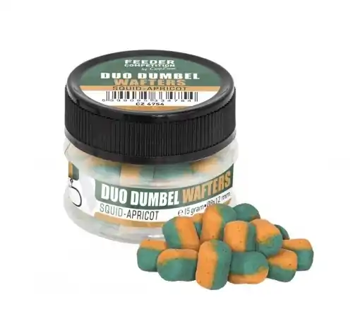 Carp Zoom Duo Dumbells Wafters 15g 10x14mm Squid-Apricot Originální