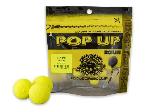 Originální CSV Kulki Pływające Pop Up - Worek / 40 g / 12 mm / Ananas