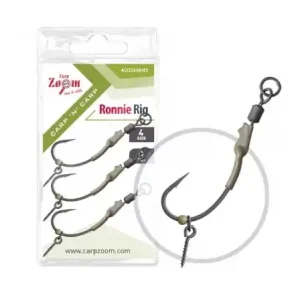 Víkendová Akce Carp Zoom Montáž Ronnie Rig - 3 ks / Vel. 4