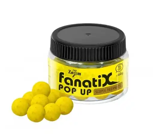 Carp Zoom Fanati-X Pop Ups 40 g 16 mm Skopex-Tygří ořech Dokud Zásoby Vydrží