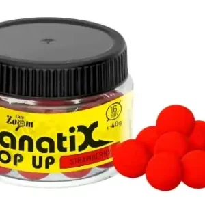 Víkendová Akce Carp Zoom Fanati-X Pop Ups 40 g 16 mm Jahoda