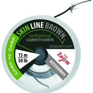Carp Zoom Plecionka w Otulinie X4 15m 20lb Brąz Autentický