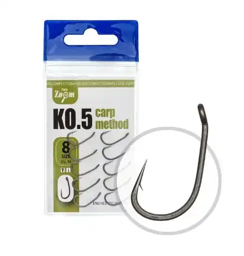 Sleva Carp Zoom Hooks KO.5 Carp Method - 10 pcs / Size 8