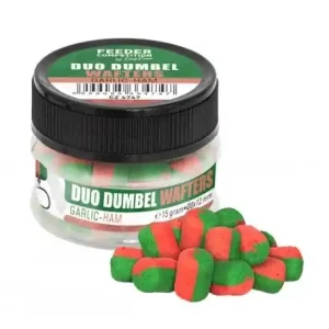 Carp Zoom Duo Dumbells Wafters - 15 g / Česnek-Šunka Vrácení Zdarma
