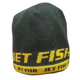 JET FISH Čepice zimní vypletená zelená Oblíbený