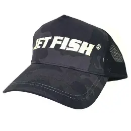 Autentický JET FISH Kšiltovka - Truckered Černý maskáč