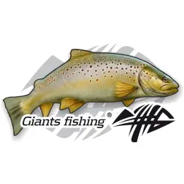 Časově Omezené Giants fishing Nálepka malá - Pstruh