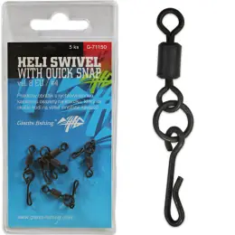 Expresní Doručení Giants fishing Heli Swivel with Quick Snap, 5ks, velikost 4 (EU 8)