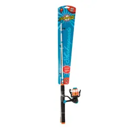 Horká Nabídka Dětský set prut s navijákem a vlascem Shakespeare Cosmic Orange Spin Set 1,40m