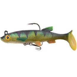 SPRO - Powercatcher Super Natural Baitfish s jigem a háčkem 8cm - Perch Dull Výprodej