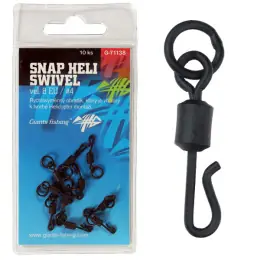 Giants fishing Obratlík Swivel Snap Heli, UK.4 (vel.8 EU)/10ks Jen Po Omezenou Doba