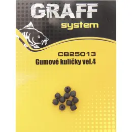 GRAFF - Gumové kuličky černé Zlevněný