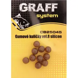 GRAFF - Gumové kuličky silikonové hnědé Akční Nabídka