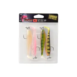 FOX - Sada gumových nástrah s jiggem (12g, 4/0) Zander pro UV 12cm Omezená Nabídka