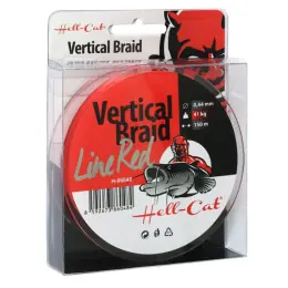 Nejlepší Volba Hell-Cat Splétaná šňůra Braid Line Vertical Red 150m