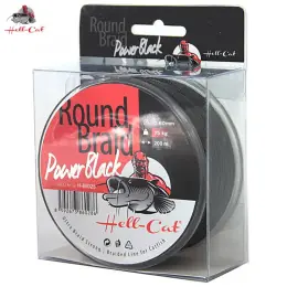 Hell-Cat Splétaná šňůra Round Braid Power Black, 200m Výhodná Nabídka
